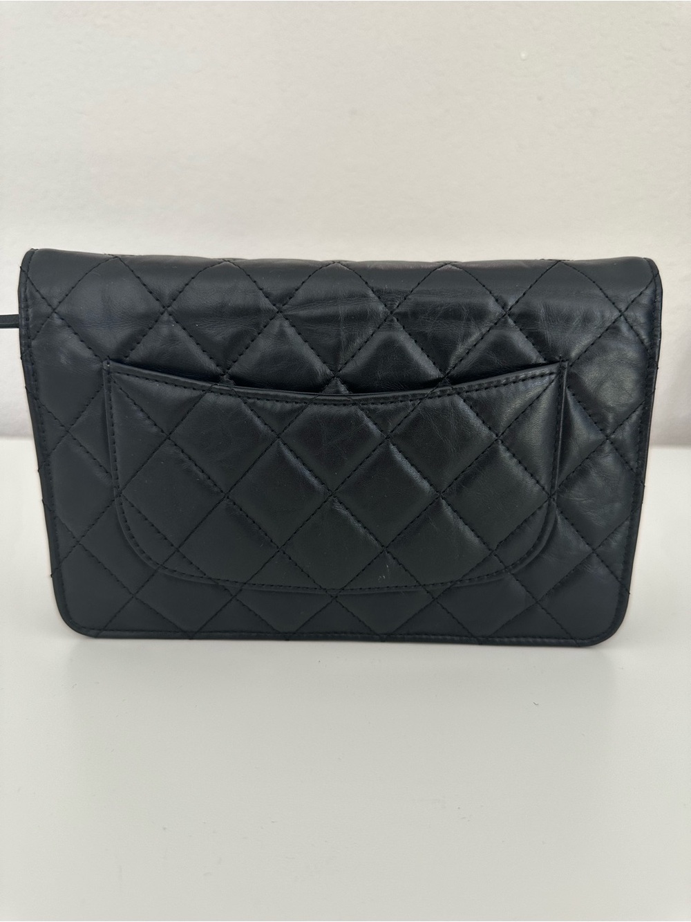 CHANEL Vintage Wallet On A Chain WOC in Black - Picture 2 of 16